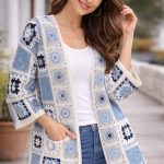 cardigan largo mujer