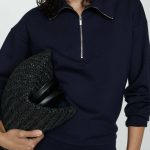 sudadera azul marino mujer