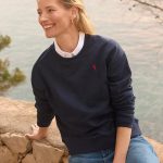 sudadera azul marino mujer