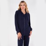 sudadera azul marino mujer