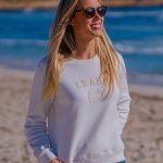 sudadera blanca mujer