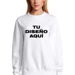 sudadera blanca mujer