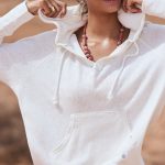 sudadera blanca mujer