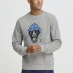 sudadera gris hombre