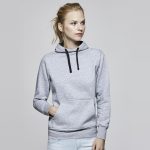 sudadera gris mujer