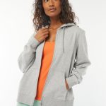 sudadera gris mujer
