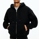 sudadera negra hombre