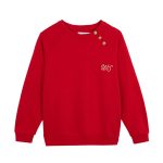 sudadera roja mujer