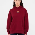 sudadera roja mujer