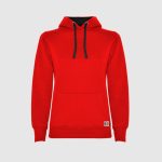 sudadera roja mujer