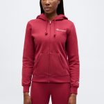 sudadera roja mujer
