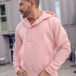 sudadera rosa hombre