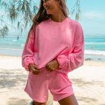 sudadera rosa mujer